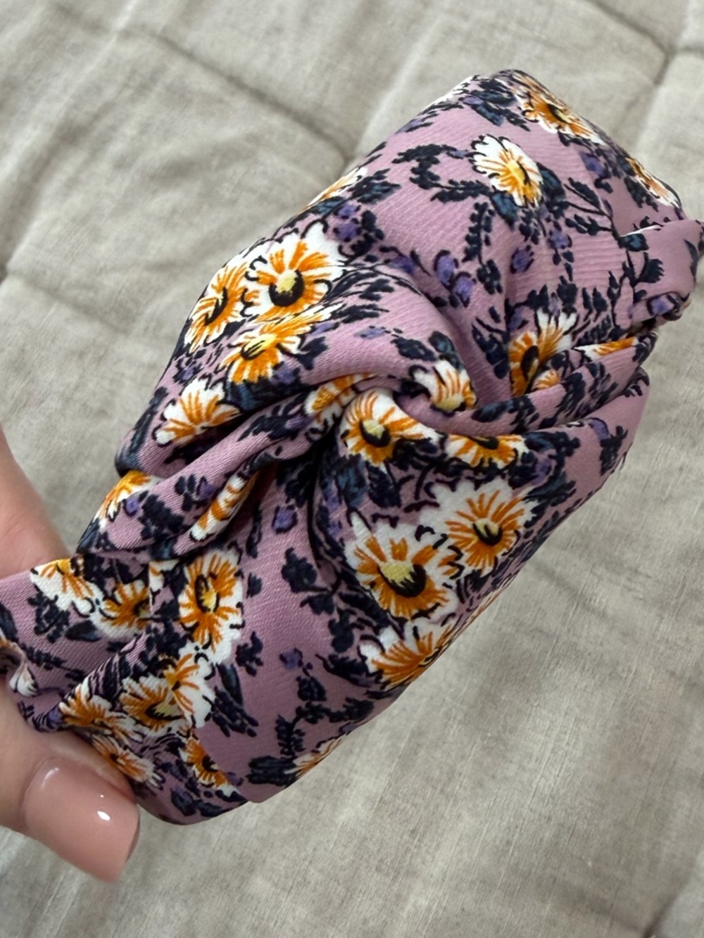 Sea Marie Designs headband purple floral
